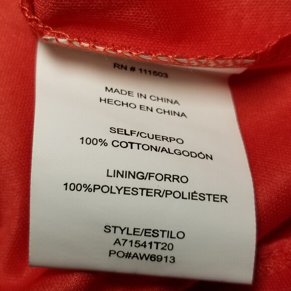 AS U WISH Red Summer Dress Womens Size Large Eyelet Cottage Milkmaid NWT - Picture 9 of 9